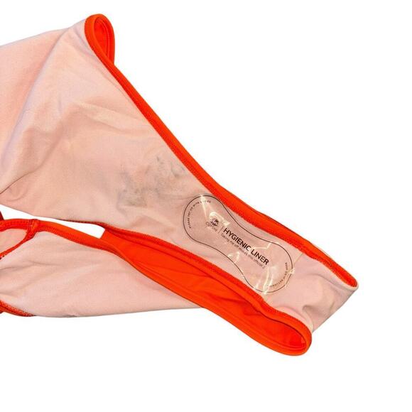 NWT Orange  Buckle One Piece Fashion Swimsuit Women’s S Beach Swim Vacation - Picture 8 of 9